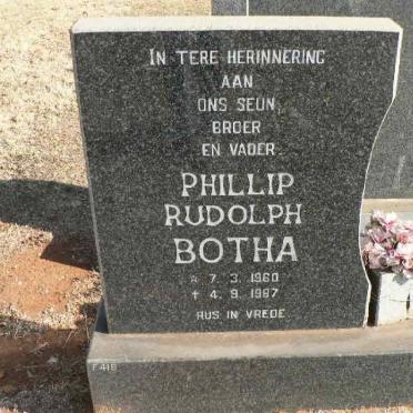 BOTHA Phillip Rudolph 1960-1997