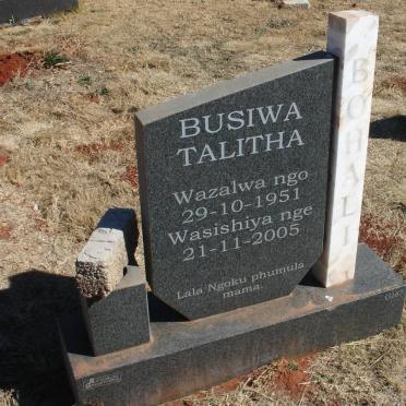 BOHALI Busiwa Talitha 1951-2005