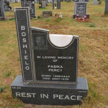 BOSHIELO Pasika Percy 1968-2007