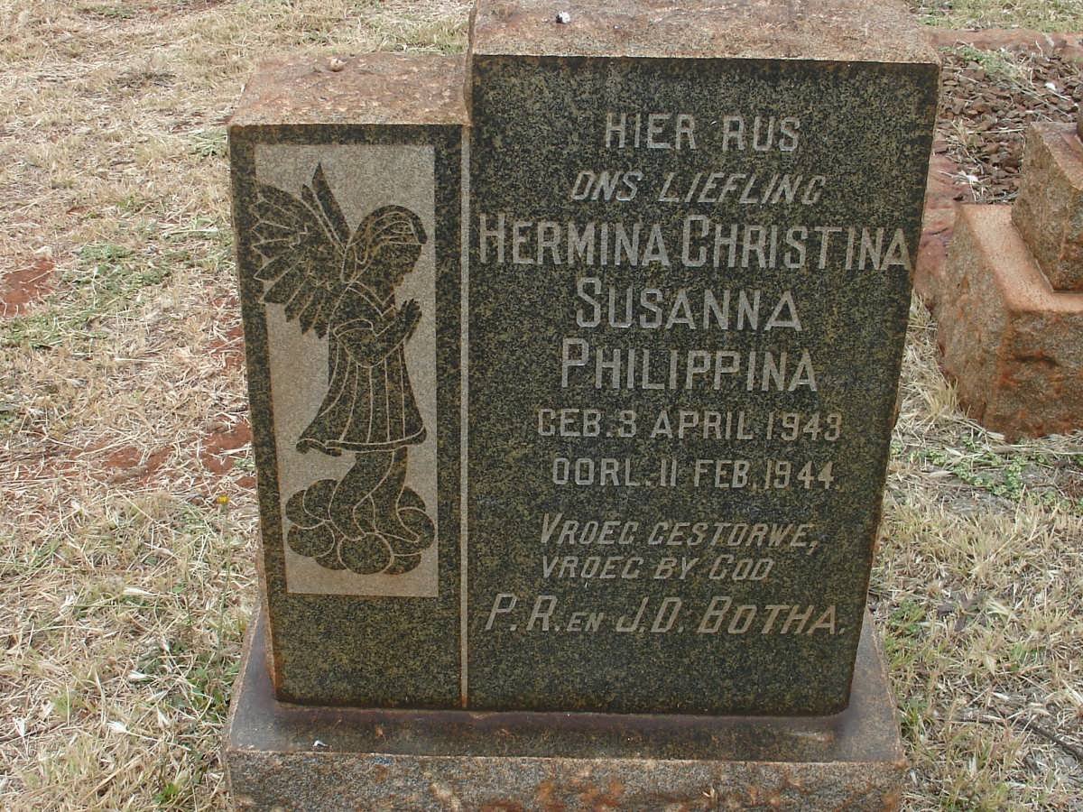 BOTHA Hermina Christina Susanna Philippina 1943-1944