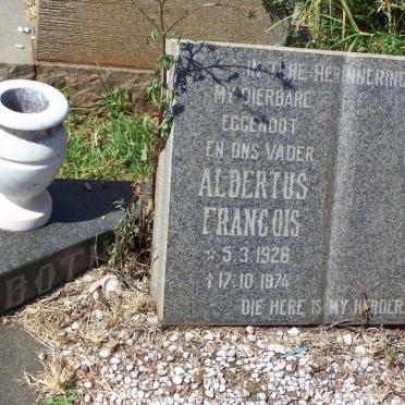 BOTHA Albertus Francois 1926-1974