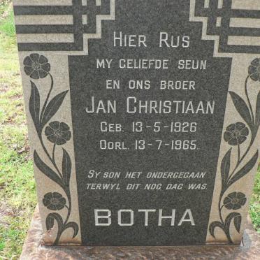 BOTHA Jan Christiaan 1926-1965
