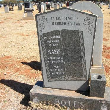 BOTES Manie 1936-2008