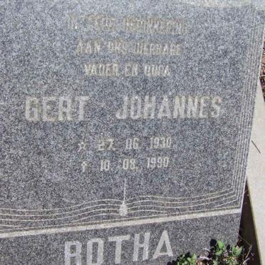 BOTHA Gert Johannes 1930-1990