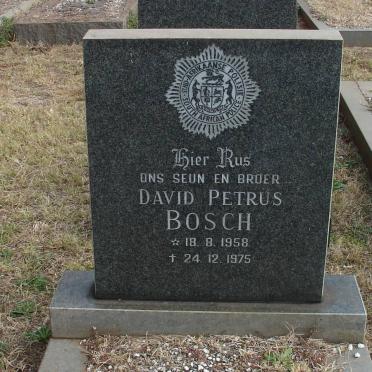 BOSCH David Petrus 1958-1975