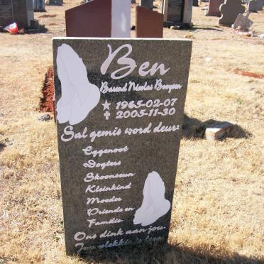 BOOYSEN Barend Nicolas 1965-2005
