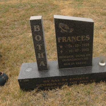 BOTHA Frances 1925-2002