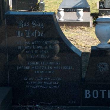 BOTHA Pieter 1944-1983