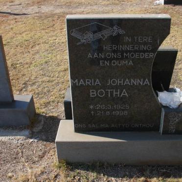 BOTHA Maria Johanna 1925-1998