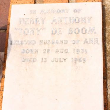 BOOM Henry Anthony, de 1931-1969