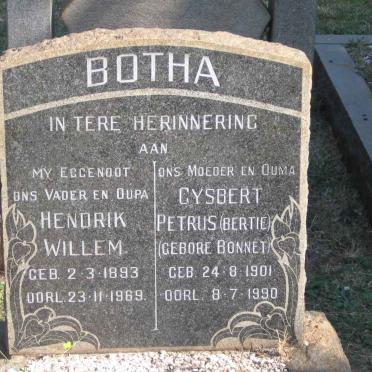 BOTHA Hendrik Willem 1893-1969 &amp; Gysbert Petrus BONNET 1901-1990