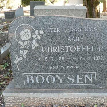 BOOYSEN Christoffel P. 1891-1972