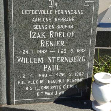 BOTHA Izak Roelof Renier 1962-1982 :: BOTHA Willem Sternberg Paul 1960-1982