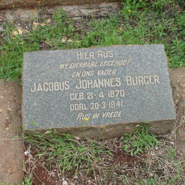 BURGER Jacobus Johannes 1870-1941