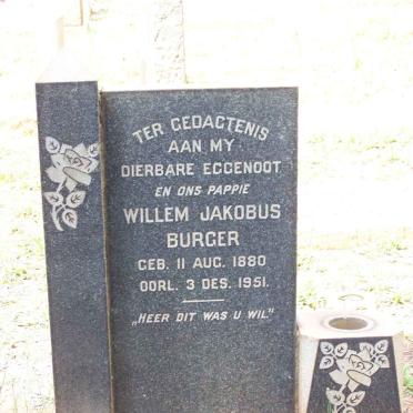 BURGER Willem Jakobus 1880-1951 &amp; Heuheibreg Maria KOTZE 1889-1978