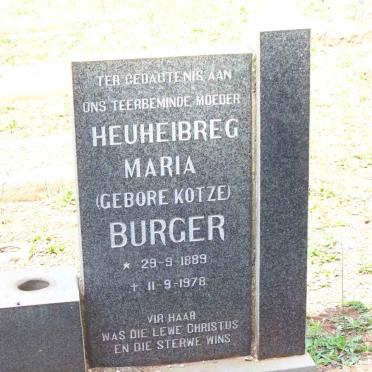 BURGER Willem Jakobus 1880-1951 &amp; Heuheibreg Maria KOTZE 1889-1978