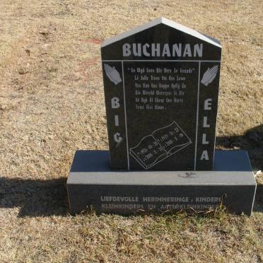 BUCHANAN Big 1926-2000 &amp; Ella 1929-2001