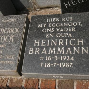 BRAMMANN Heinrich 1924-1987