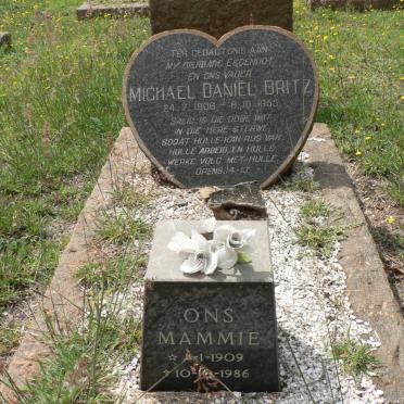 BRITZ Michael Daniël 1906-1955 &amp; Mammie 1909-1986