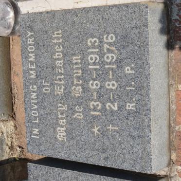 BRUIN Mary Elizabeth, de 1913-1976