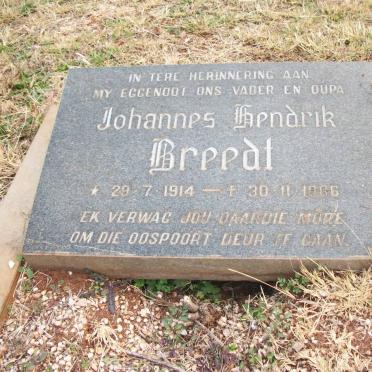 BREEDT Johannes Hendrik 1914-1966