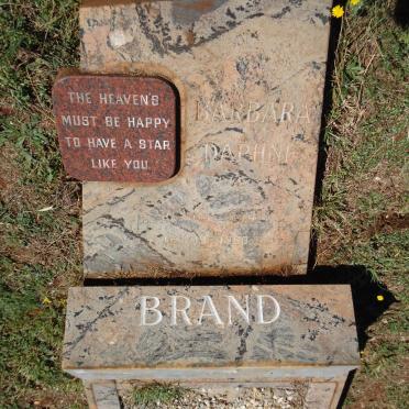 BRAND Barbara Daphne 1944-1990