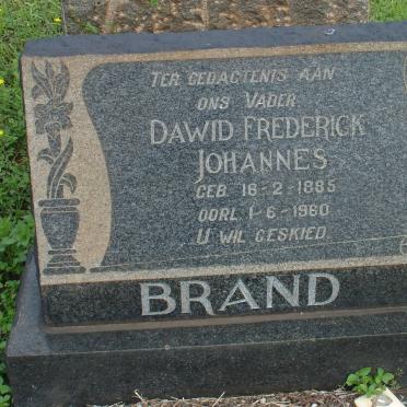 BRAND Dawid Frederick Johannes 1885-1960