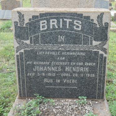 BRITS Johannes Hendrik 1913-1959