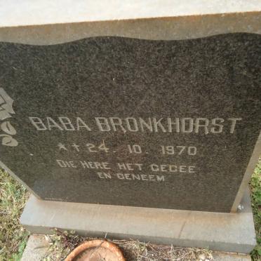BRONKHORST Baba 1970-1970
