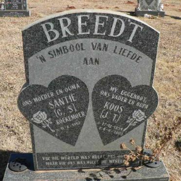 BREEDT J.T. 1954-2005 &amp; C.S. KOEKEMOER 1952-