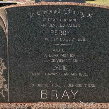 BRAY Percy -1958 &amp; Lylie -1965