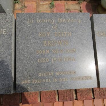 BROWN Roy Keith 1943-1974