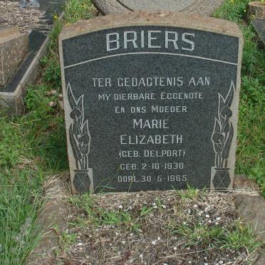 BRIERS Marie Elizabeth nee DELPORT 1930-1965