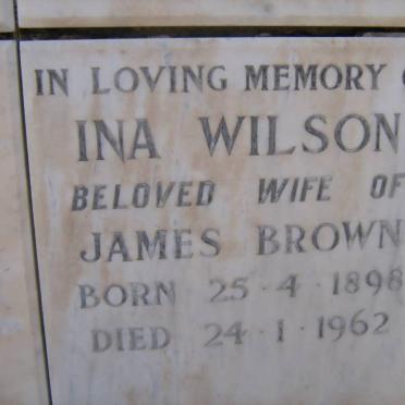 BROWN Ina Wilson 1898-1962