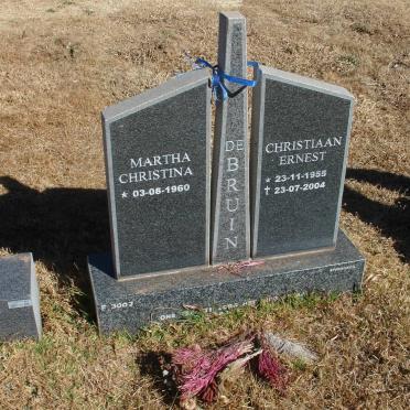 BRUIN Christiaan Ernest, de 1955-2004  &amp; Martha Christina 1960-