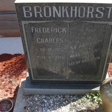 BRONKHORST Frederick Charles 1932-1976