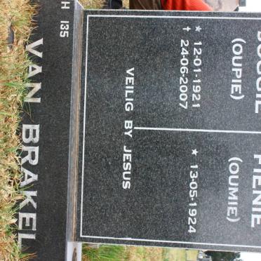 BRAKEL Joggie, van 1921-2007 &amp; Fienie 1924-