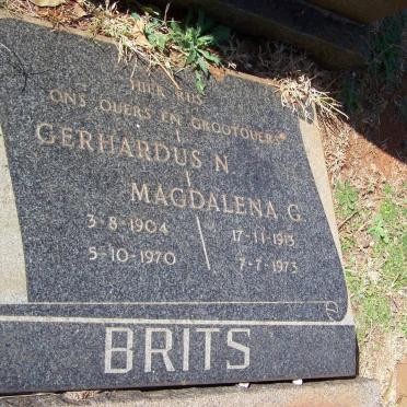 BRITS Gerhardus N. 1904-1970 &amp; Magdalena G. 1913-1973