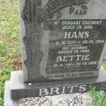 BRITS Hans 1937-1994 &amp; Bettie 1918-1964