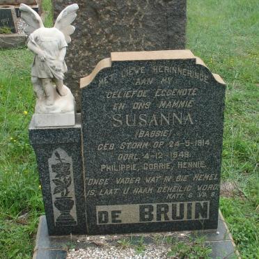 BRUIN Susanna, de nee STORM 1914-1949
