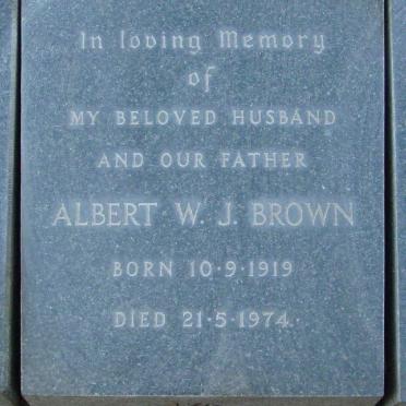 BROWN Albert W.J. 1919-1974