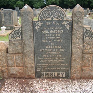 BRISLEY Paul Jacobus 1865-1944 &amp; Willemina WILDE 1867-1946