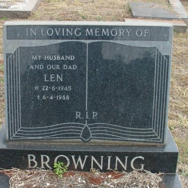 BROWNING Len 1945-1988