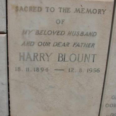 BLOUNT Harry 1894-1956
