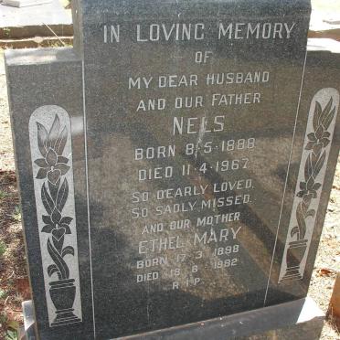 BLOM Nels 1888-1967 &amp; Ethel Mary 1898-1982
