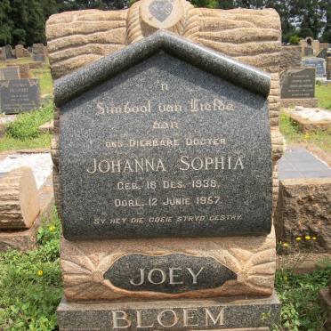 BLOEM Johanna Sophia 1938-1957