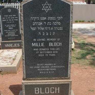 BLOCH Millie -1970