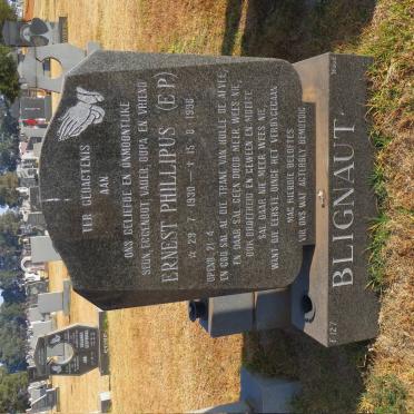 BLIGNAUT Ernest Phillipus 1930-1996