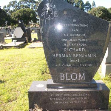 BLOM Richard Herman Benjamin 1942-1981