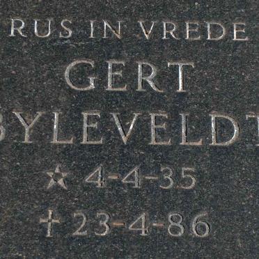 BYLEVELDT Gert 1935-1986